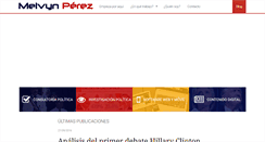 Desktop Screenshot of melvynperez.com